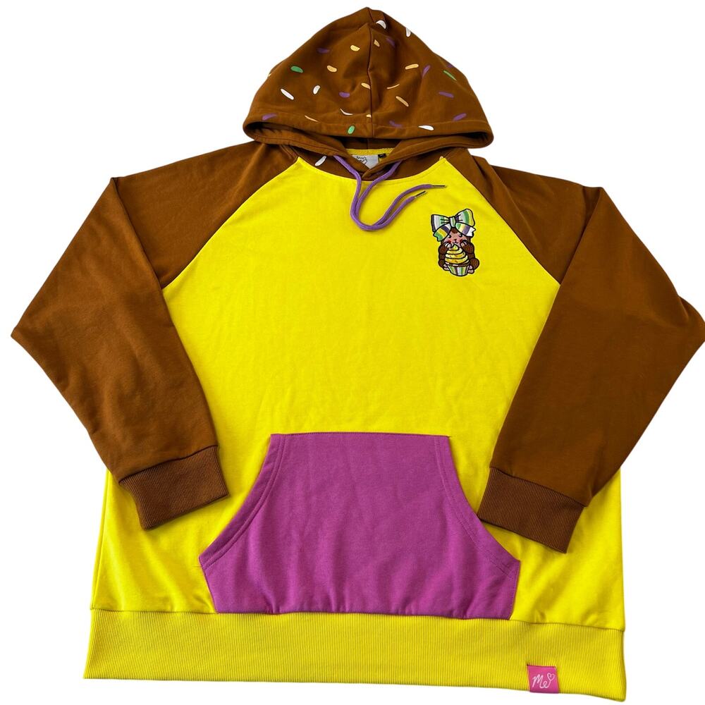 Moriah Elizabeth Merch Grateful Monkey Hoodie by Juniper size XL Yellow Sprinkes